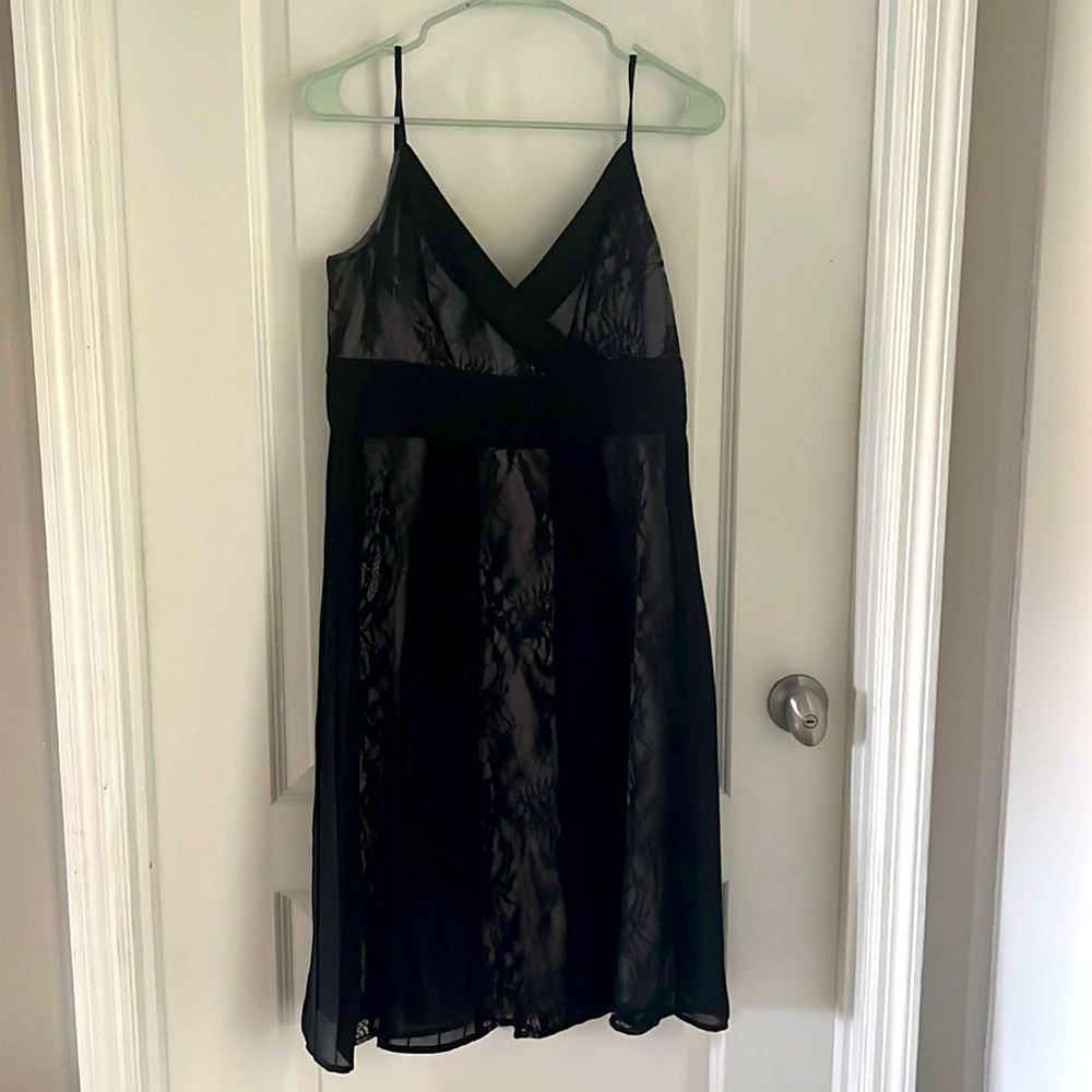 Black dress, size 10P,